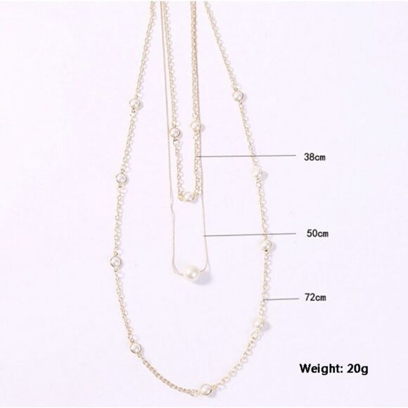 3 Strand Exquisite Pearl Necklace! - Picture 4 of 4